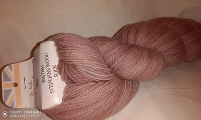 The Little Grey Sheep British Stein Fine Wool Sock Yarn 100g  90% Wool 10% Nylon