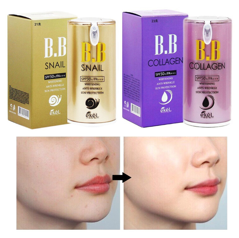 EKEL/Perfect Cover BB Cream 50g SPF 50+ PA+++/Collagen, Snail/NO.1