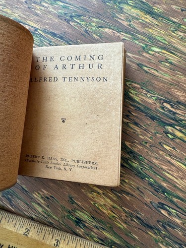 Antikes rotes kleines Lederbuch Will Of The Mill Stevenson Klassiker NY - Bild 2 von 4