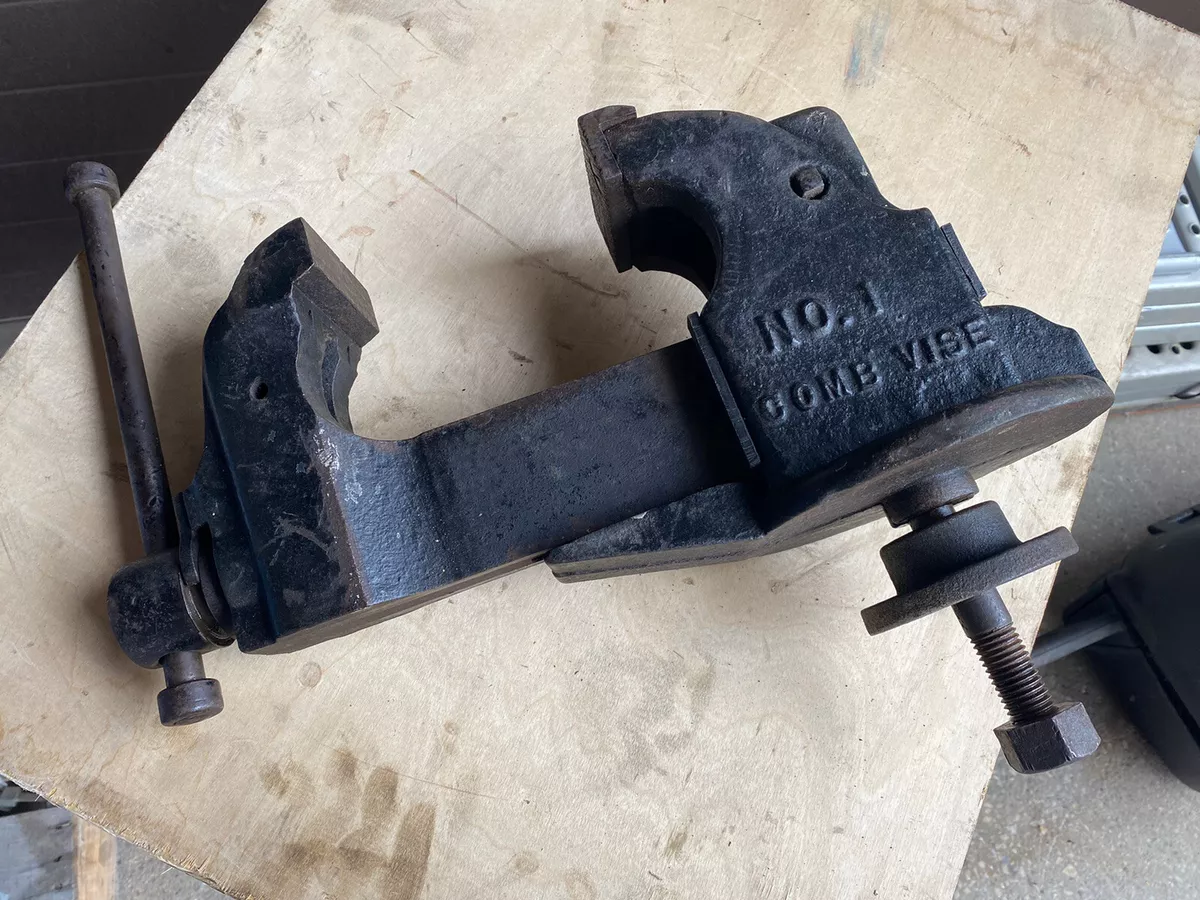 Vintage No 1 Comb Vise 3 1 2 Jaw Bench Vise