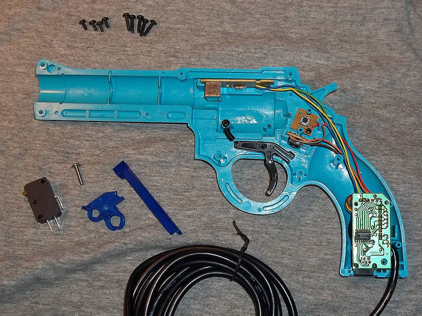 トイガン Konami Justifier JE510 The Justifier Sega Genesis Light Gun JE510 1993 in plastic