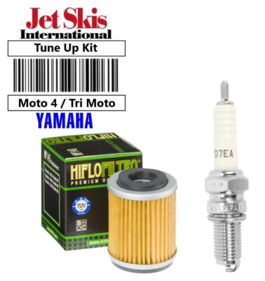 Yamaha Moto 4 Tune Up Kit Oil Filter & Spark Plug YFM200 Tri Moto 225 YTM225 DX