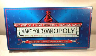 Make Your Own OPOLY Board Game The One of a Kind Property Trading Game - NEW