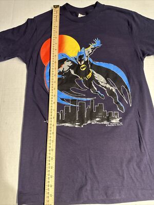 Vintage Batman 1989 DC Comics T Shirt Boys Large Sherry Miami FL