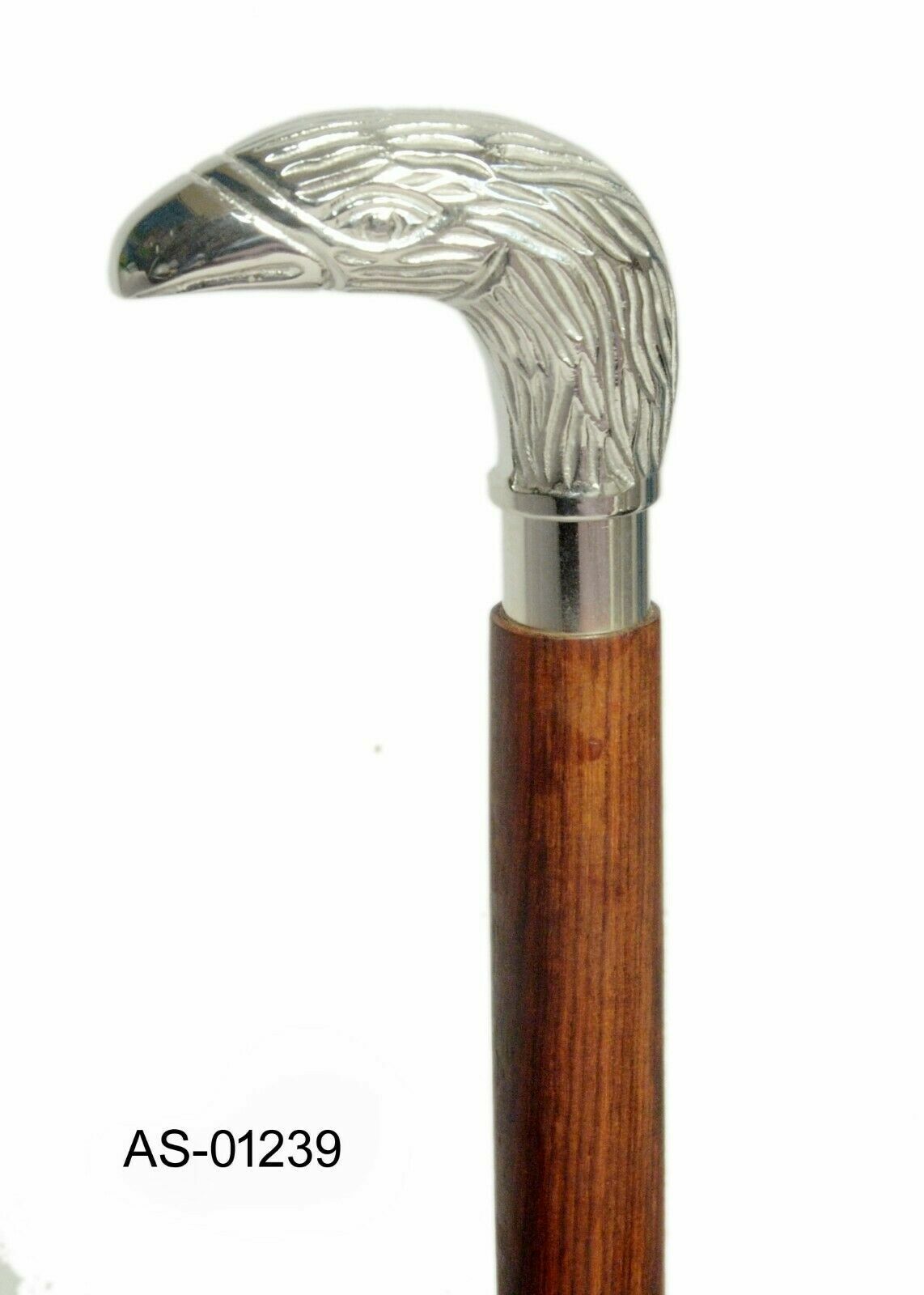 Solid SILVER Brass Eagle Head Gentleman's Vintage… - image 1