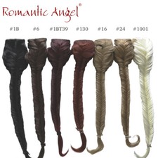 Superior Quality Clip in Fishtail Plaited Ponytail Hair Extension Piece Braid