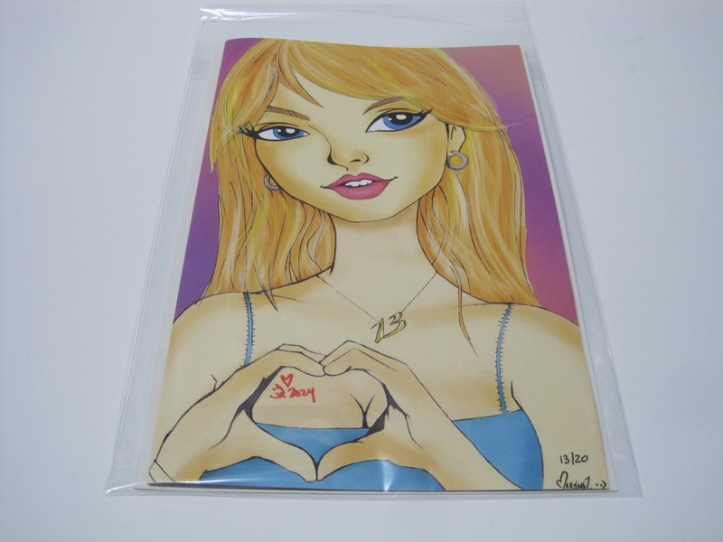 Exclusive Virgin Taylor Swift #1 comic! #13 (Taylor's fave number) of 20! ORANGE