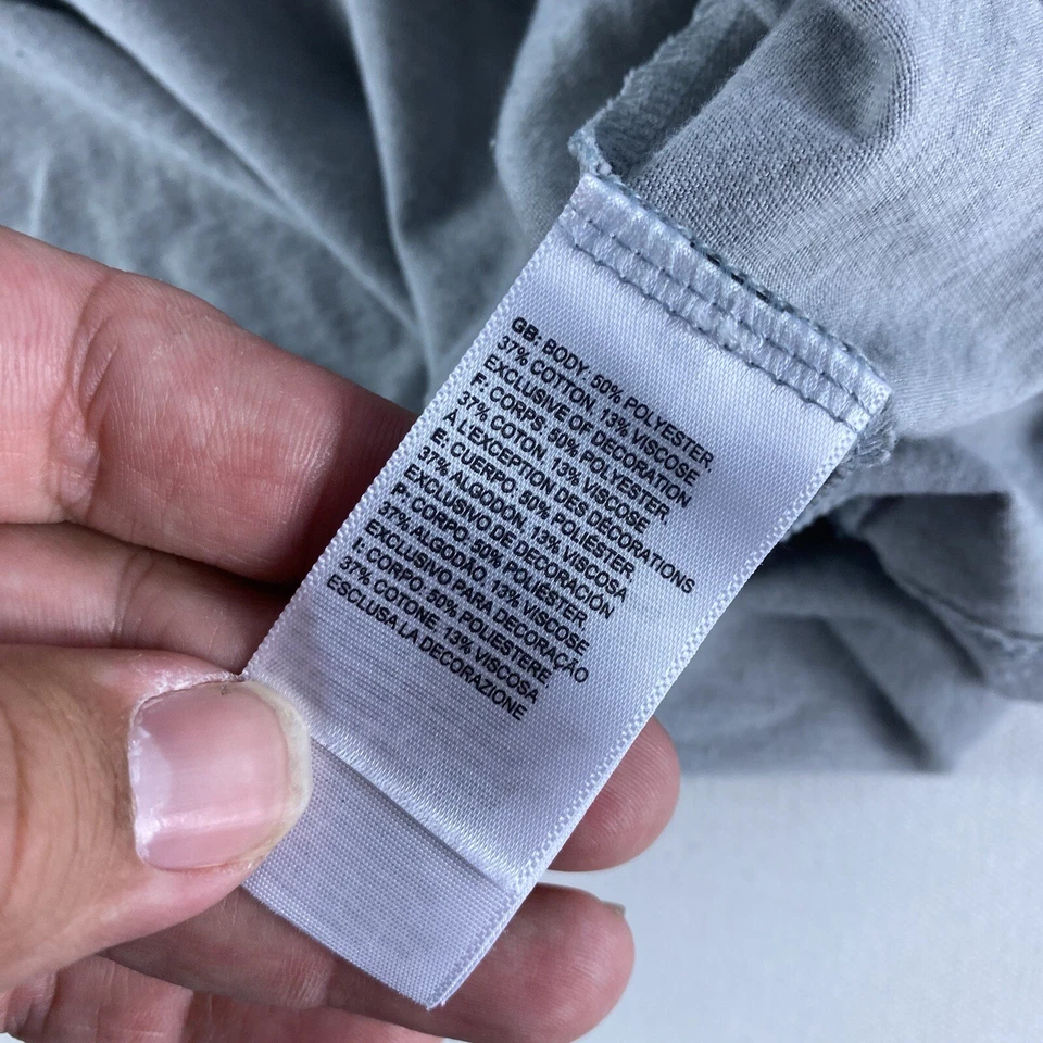 The North Face Tank Top Women’s Small Gray Running Gym Red White Blue Graphic - Image 4 of 4