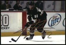 Joseph Cramarossa Autographed 4x6 Color Photo Anaheim Ducks #82 Black C
