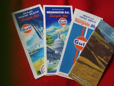3 Gulf Tourgide Maps Mexico Washington DC Miami Logbook