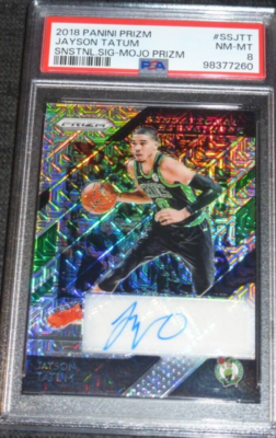 2018-19 Panini Prizm Jayson Tatum Sensational Signatures Mojo 