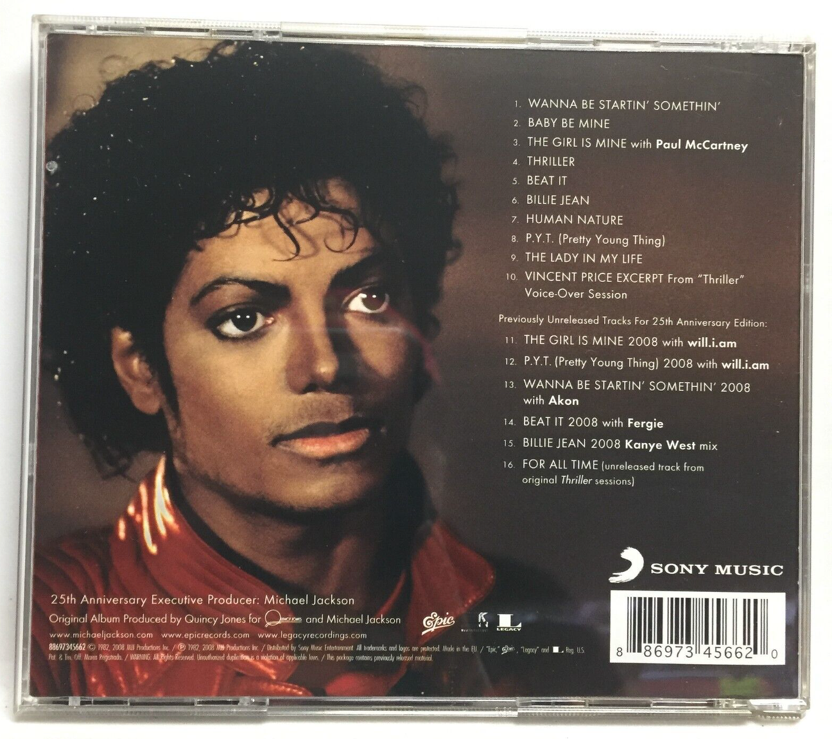 Michael Jackson - Thriller 25 (CD,2008,Epic,1st Ed)RARE European