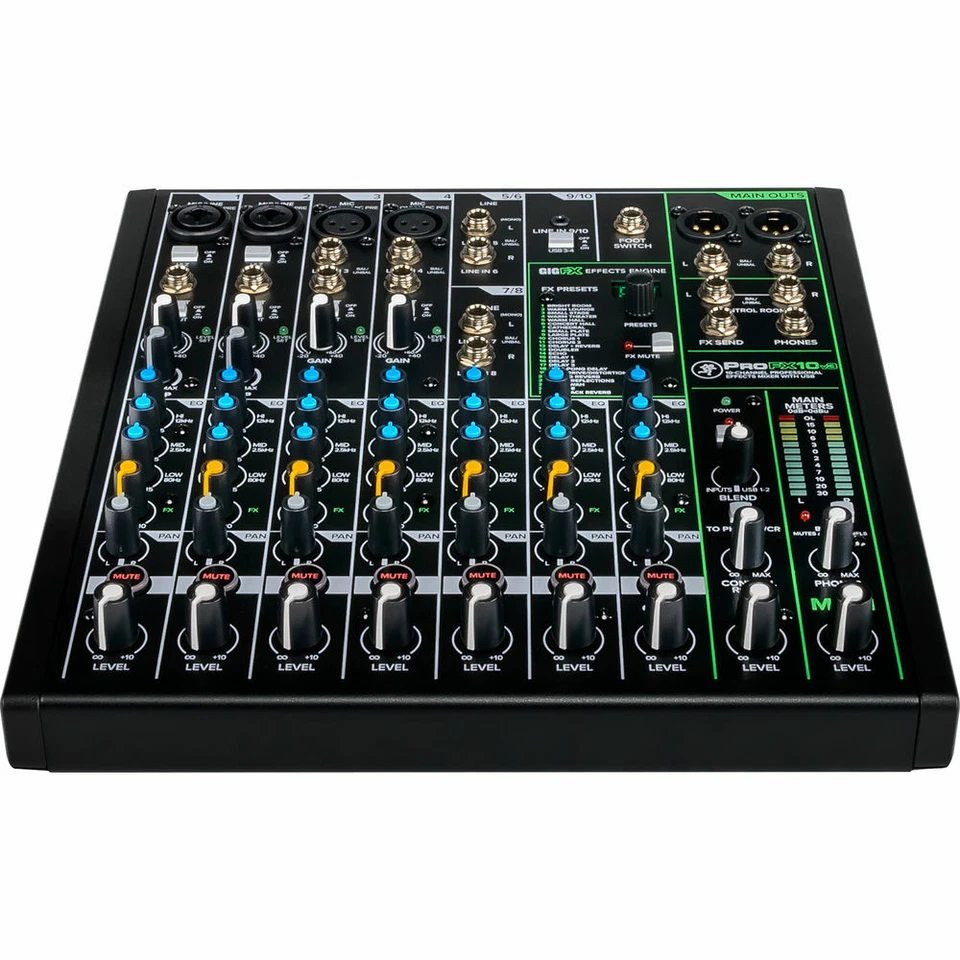 Mackie ProFX10v3 10-Channel Mixer w/ Gator Case Mixer Bag & 10' Stereo Cable - Image 4 of 4