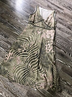 Kleid 36 More&More grün-beige