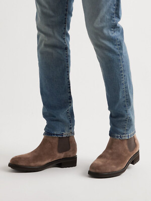 POLO RALPH LAUREN BRYSON CHELSEA BROWN SUEDE COLOR MEN BOOTS 