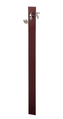 ColorTap AquaPoint Triangle Water Outlet Post - 2 Tap Outlet - Metal Bronze