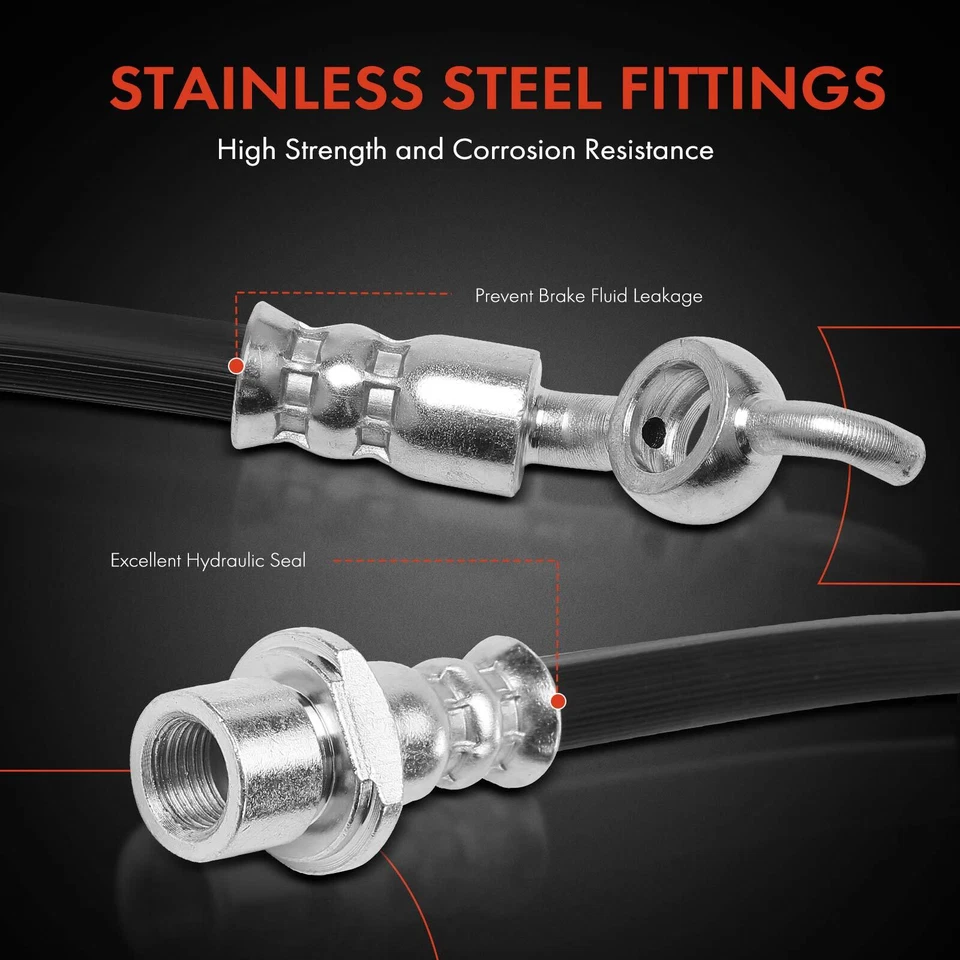 Mangueira hidráulica de freio traseira ou externa A-Premium para Toyota Prius V Mirai Scion xB - Imagem 4 de 4