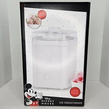 Disney Mickey Mouse Ice Cream Maker White Select Brands DCM-800WH NEW!!!