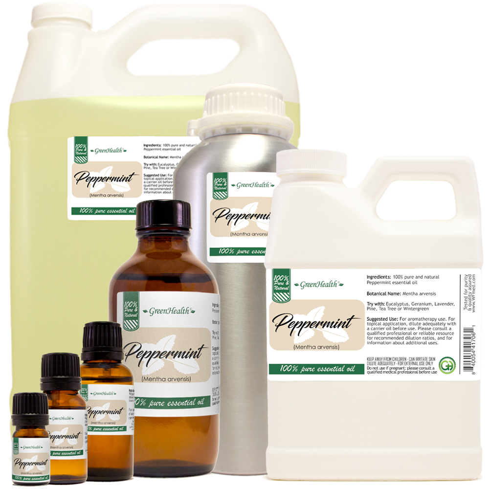 Peppermint Essential Oil Pure Natural Sizes up to 1 Gallon