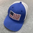 Columbia Fishing Hat Cap Mens Trucker Hat Extra Large Columbia Flag Fish LArge