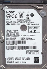 GENUINE HGST HTS541075A9E680 p/n: 0J26332 mlc: DA5218 JUN/ 2013 750GB SATA 2.5"