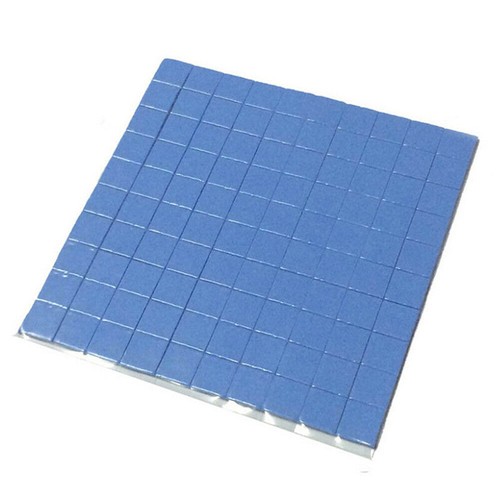 Blue 100mmx100mmx1mm GPU CPU Heatsink Cooling Thermal Conductive Silicone^R1 - Afbeelding 10 van 11