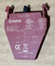 1 NEW GE P9B11VN CONTACT BLOCK  18700 Switch Button Auxiliary GENERAL ELECTRIC