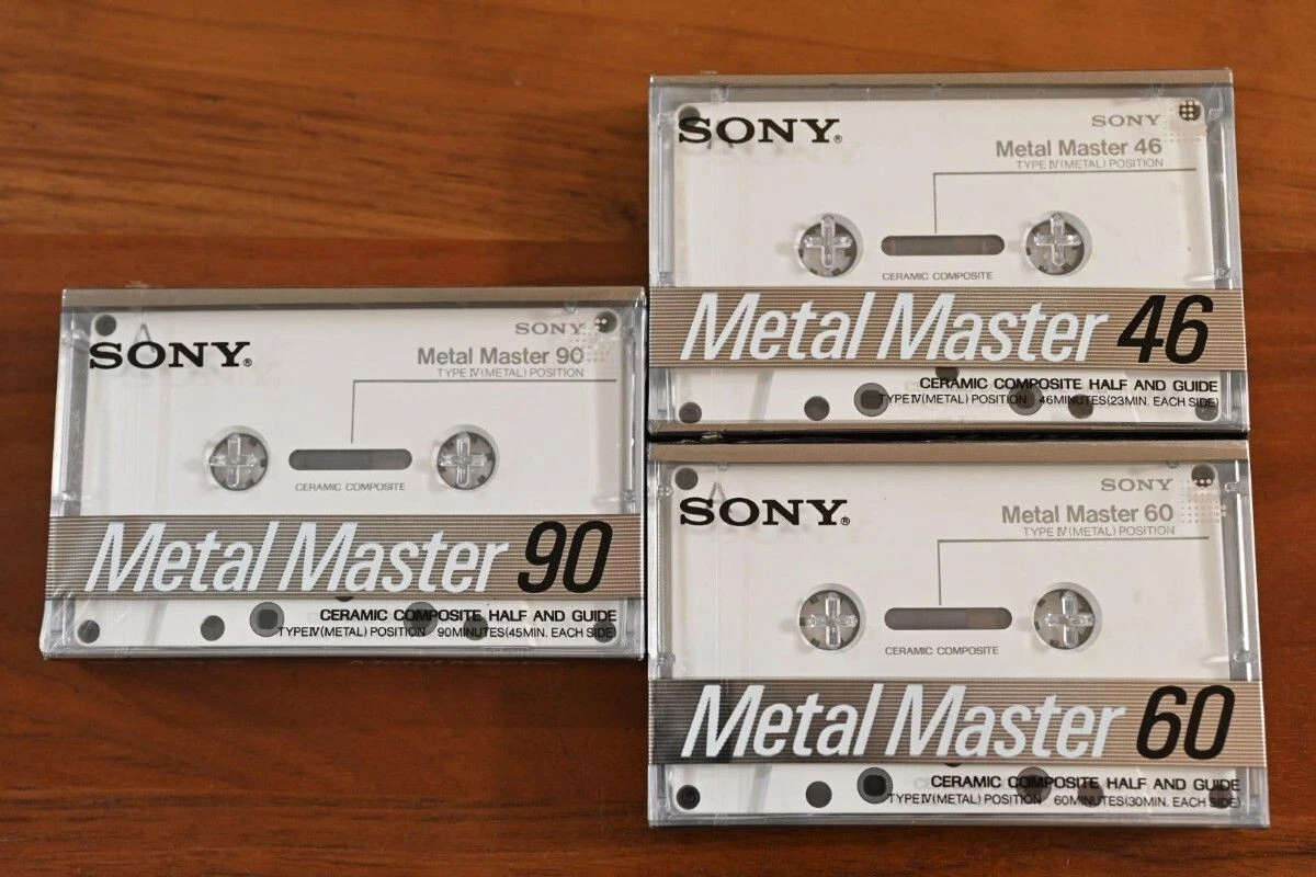 SONY METAL MASTER METAL-MST90 60 46 Vintage Audio Compact Casette Unopened NEW