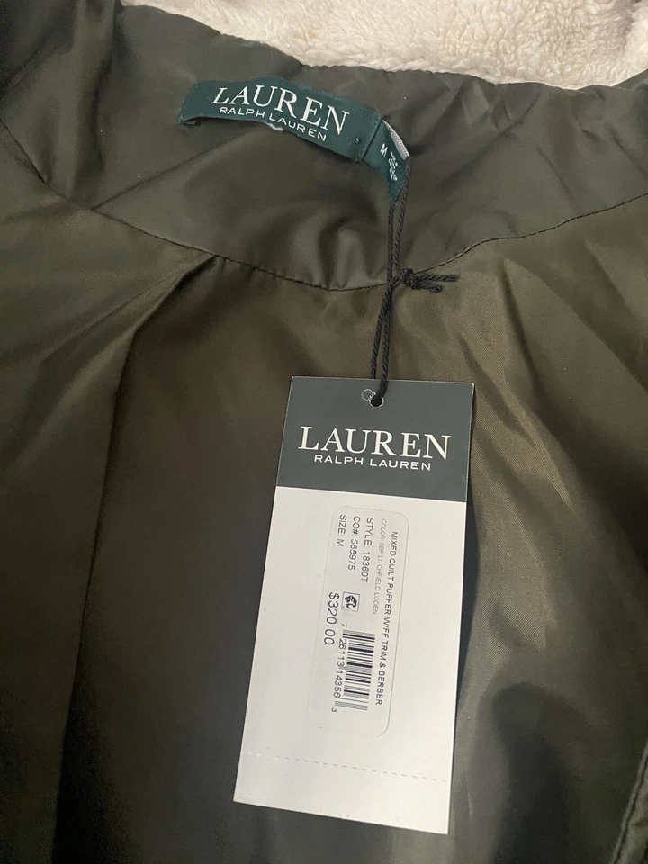 Ralph Lauren gorgeous quilted jacket with removable fur hoodie, EUC Retail: $320 - Image 2 of 4