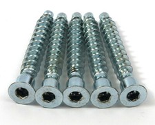5 x Confirmat Screws 7 x 50mm for Speakers Furniture Cabinet MDF Chipboard Wood