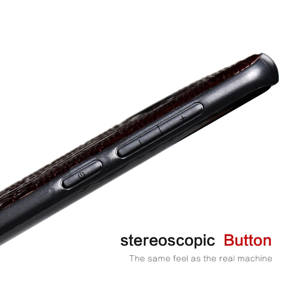 Genuine Cowhide Leather Case fr OnePlus 12 13 Crocodile Pattern Armor Back Cover - Image 4 of 4