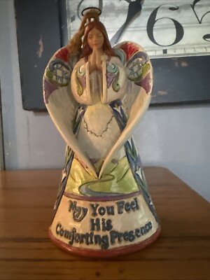 Jim Shore Guardian Praying Angel May You Feel His Comforting Presence Figure  