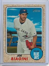 2017 Topps Heritage Joe Biagini Card