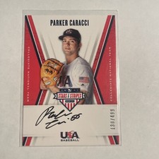 2019 Stars & Stripes Collegiate National Team Auto #CNT-PC Parker Caracci /499