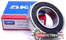 SKF 6005 2RSH C3 GJN Deep Groove Ball Bearing, Rubber Sealed 2RS 25x47x12 mm