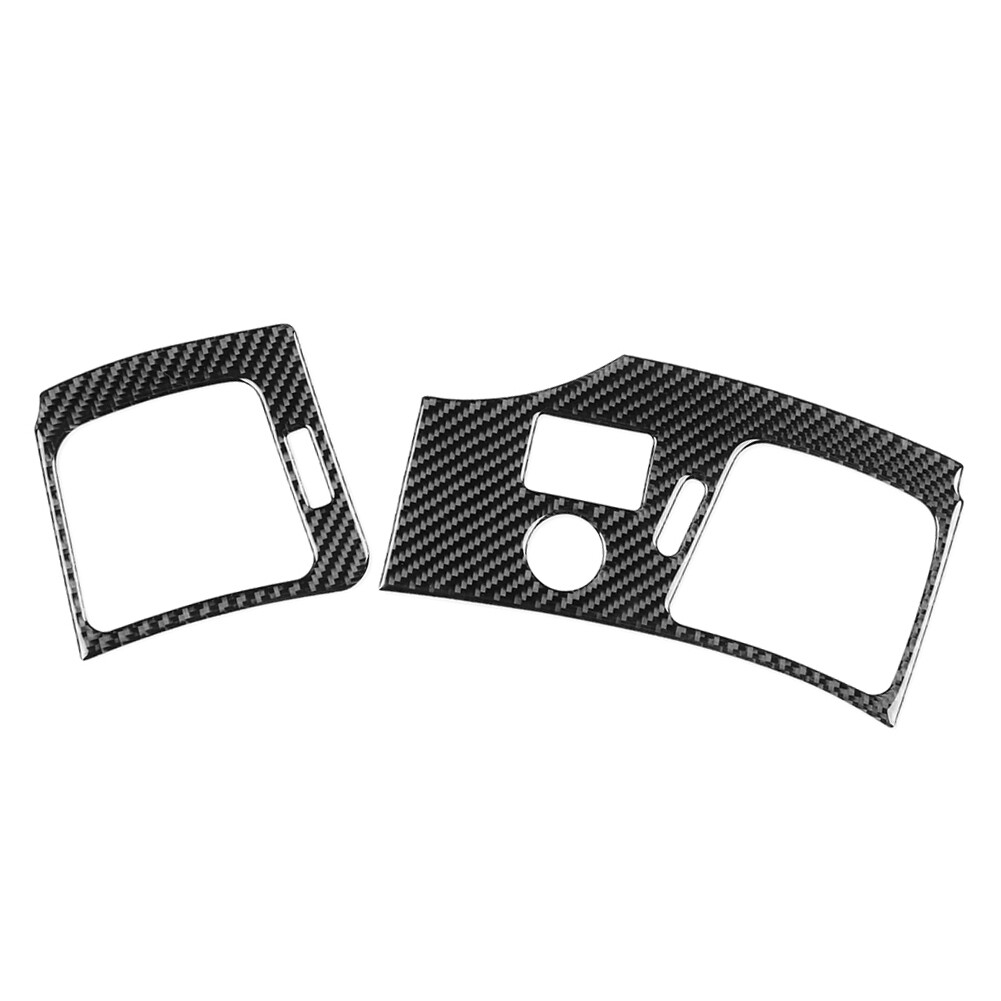 Black Carbon Fiber Interior Side Air Vent Cover Trim For Cadillac CTS