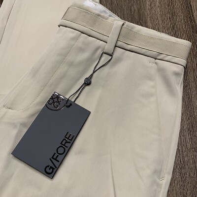 G/FORE G4 Straight Leg Cream Stone Golf Pants Men s Size 30x32