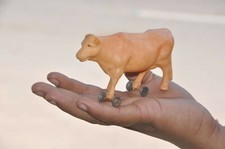 Vintage Fine Cow Colorful Celluloid Figurine , Japan