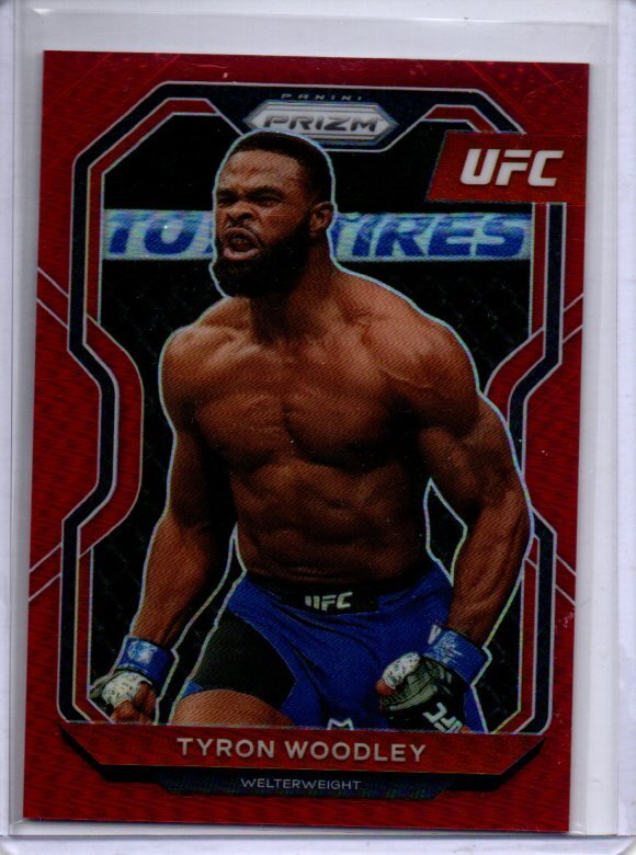 TYRON WOODLEY 2021 PANINI PRIZM UFC RED PRIZM #D 140/275