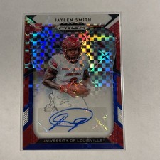 2019 Panini Prizm Draft Auto Prizms RW&B #265 Jaylen Smith #/99