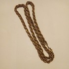 Men's Vintage 24" Goldtone Twisted Rope Chain Necklace With Lobster Clasp — photo 1