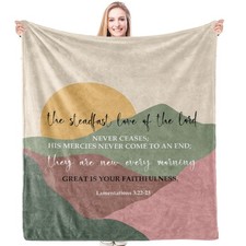 Christian Gifts for Women, Christian Blanket, Religious Scripture Gifts for W...