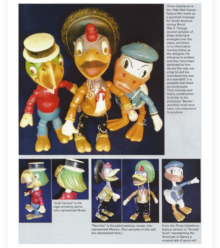 RARE Joseph Kallus Disney Three Caballeros PANCHITO (prototype?) Wooden Toy 14” - Image 2 of 4