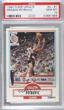 1990-91 Fleer Update Drazen Petrovic #U-81 PSA 10 GEM MT HOF v4j