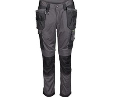 Apache Sudbury grey/black cargo multi pocket stretch slim fit work trousers 28"