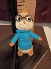 Simon Alvin and the Chipmunks Plush Toy Blue Hoodie Glasses, Vintage, Great Cond