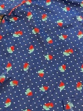 Mini Boden Rash Guard Girls Swim Top 11 12 40 UPF Colorful Strawberry LS