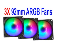 CoolerOne 92mm ARGB PWM Fans (3-Pack)
