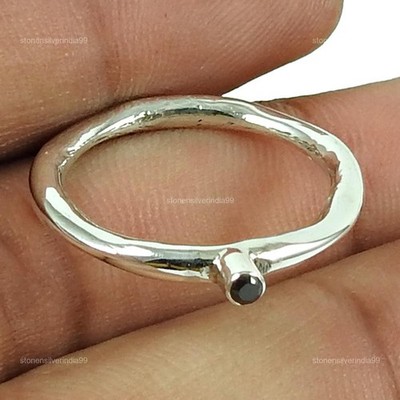 Daughters Day Deal Solid Silver Cubic Zirconia Stone New Statement Ring Size 7.5