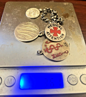 Rottami Argento Sterling 36 Grammi